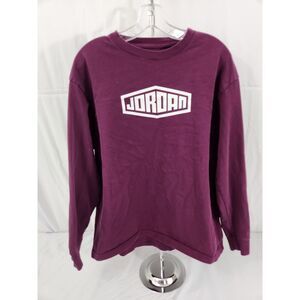 Jordan Brand Boys Long Sleeve‎ T-Shirt Burgundy Maroon Graphic DC9779-610 Large